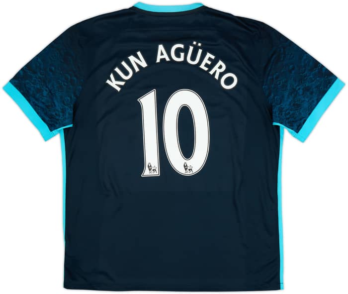 Camiseta de visitante del Manchester City 2015-16 Kun Aguero #10 - 6/10 - (XL)