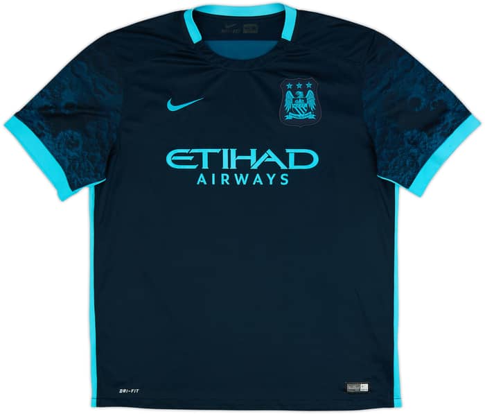 Camiseta de visitante del Manchester City 2015-16 Kun Aguero #10 - 6/10 - (XL)