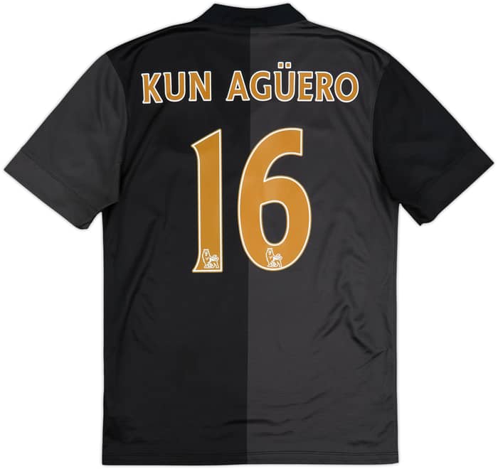 Camiseta de visitante del Manchester City 2013-14 Kun Aguero #16 - 8/10 - (S)