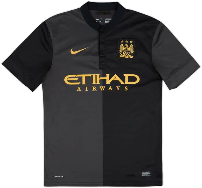 Camiseta de visitante del Manchester City 2013-14 Kun Aguero #16 - 8/10 - (S)