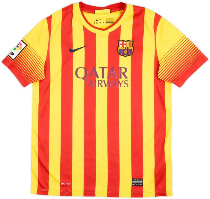2013-15 Barcelona Away Shirt - 9/10 - (XL.Boys)