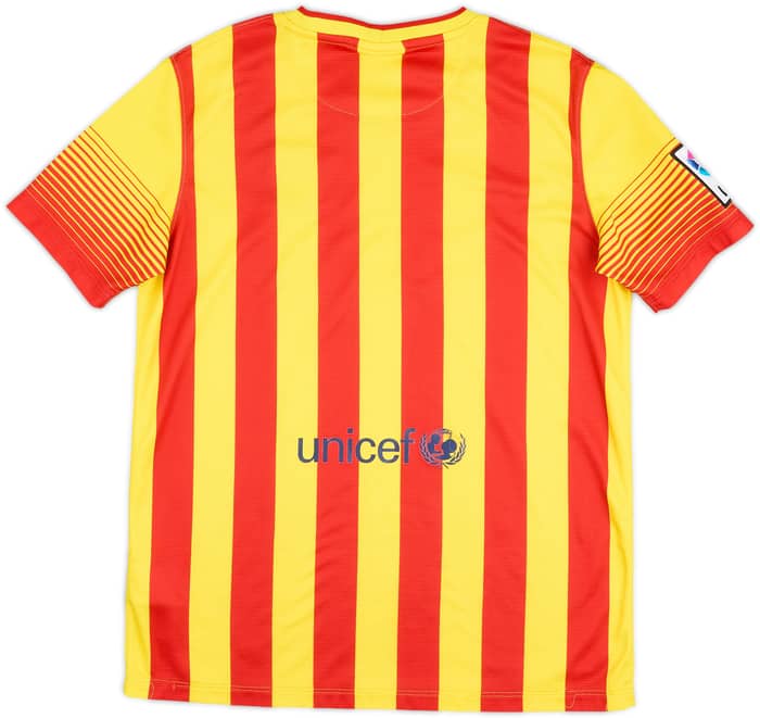 2013-15 Barcelona Away Shirt - 9/10 - (XL.Boys)