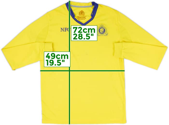 2015-16 Al-Nassr Home L/S Shirt - 5/10 - (S)