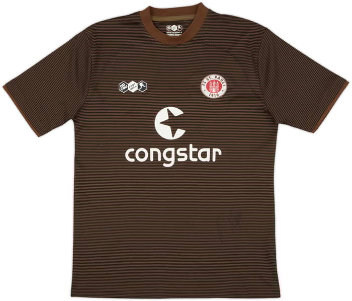 2008-09 St Pauli Signed Home Shirt Hennings #7 - 9/10 - (M)