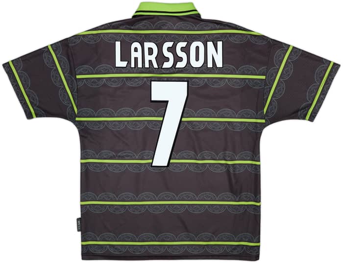 1998-99 Celtic Away Shirt Larsson #7 - 7/10 - (M)
