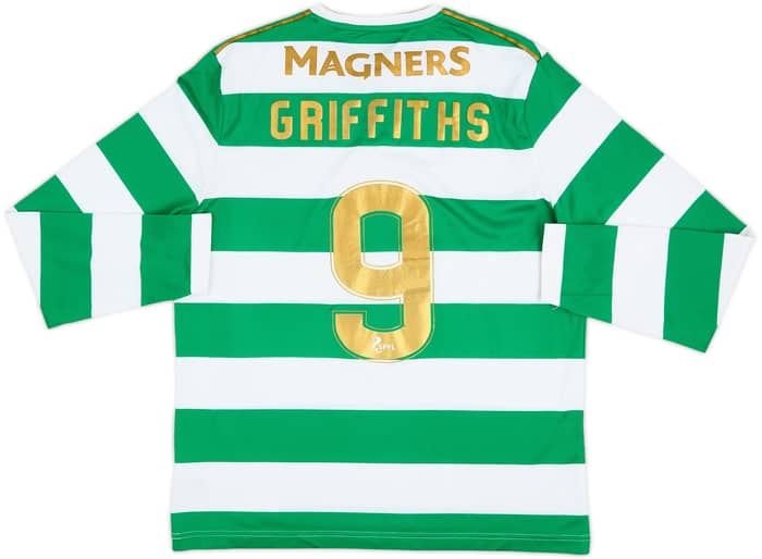 2017-18 Celtic 'Lisbon Lions 50th Anniversary' Home L/S Shirt Griffiths #9 - 9/10 - (M)