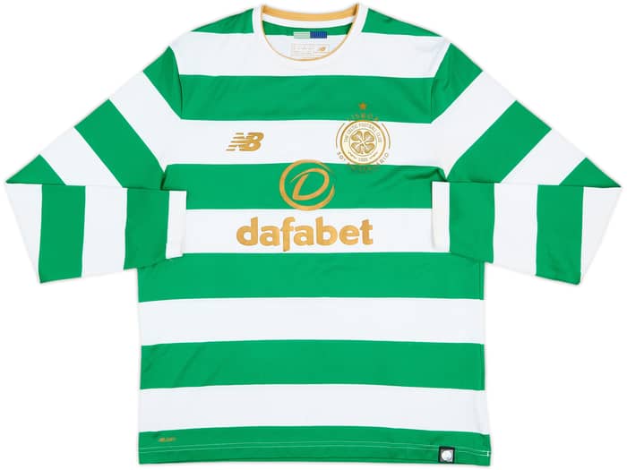 2017-18 Celtic 'Lisbon Lions 50th Anniversary' Home L/S Shirt Griffiths #9 - 9/10 - (M)