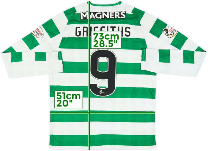 2018-19 Celtic Home L/S Shirt Griffiths #9 - 5/10 - (M)