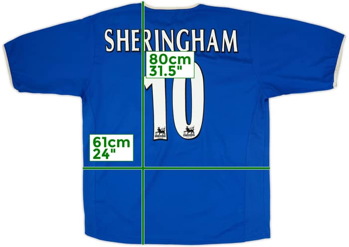 2003-05 Portsmouth Home Shirt Sheringham #10 - 8/10 - (L)