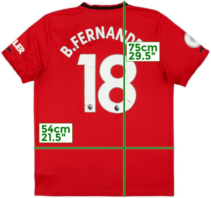 2019-20 Manchester United Home Shirt B.Fernandes #18 - 5/10 - (L)
