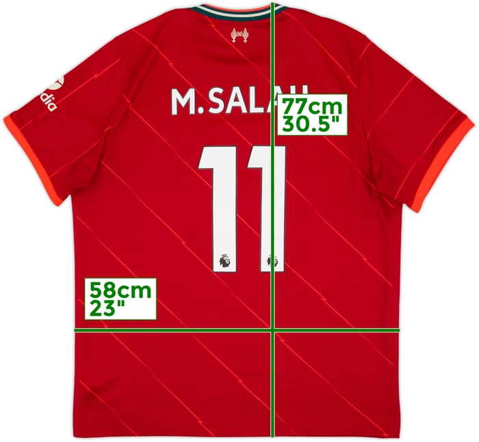 2021-22 Liverpool Home Shirt M.Salah #11 - 8/10 - (XL)