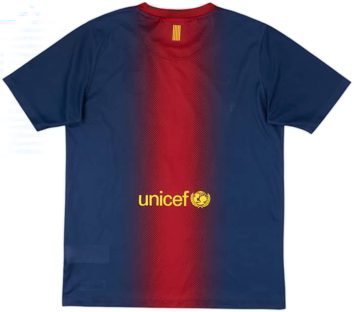 2012-13 Barcelona Basic Home Shirt - 4/10 - (XL.Boys)