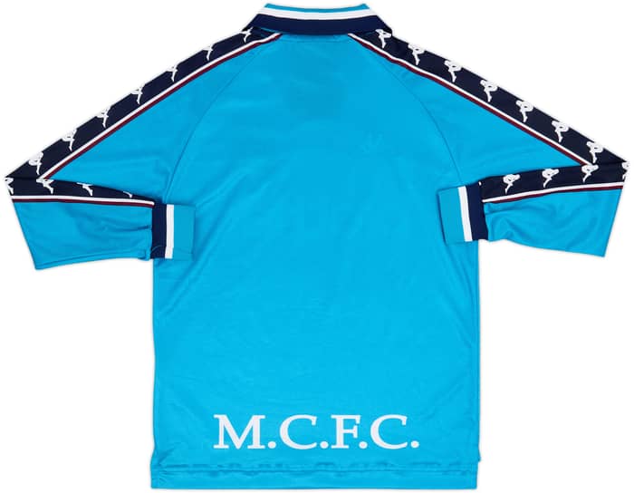 1997-99 Manchester City Home L/S Shirt - 9/10 - (S)