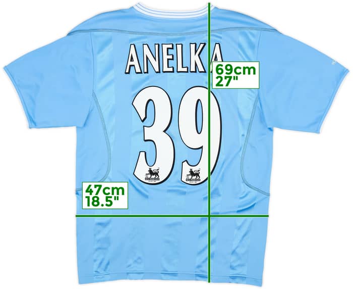 2003-04 Manchester City Home Shirt Anelka #39 - 8/10 - (S)