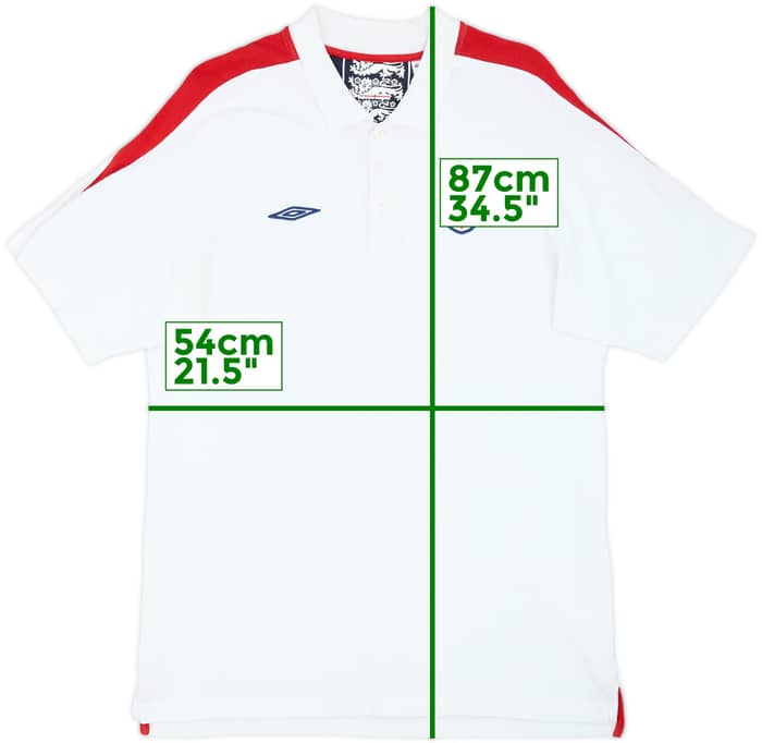 2004-06 England Umbro Polo - 8/10 - (XL)