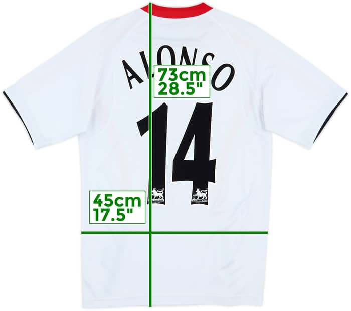 2005-06 Liverpool Away Shirt Alonso #14 - 7/10 - (S)