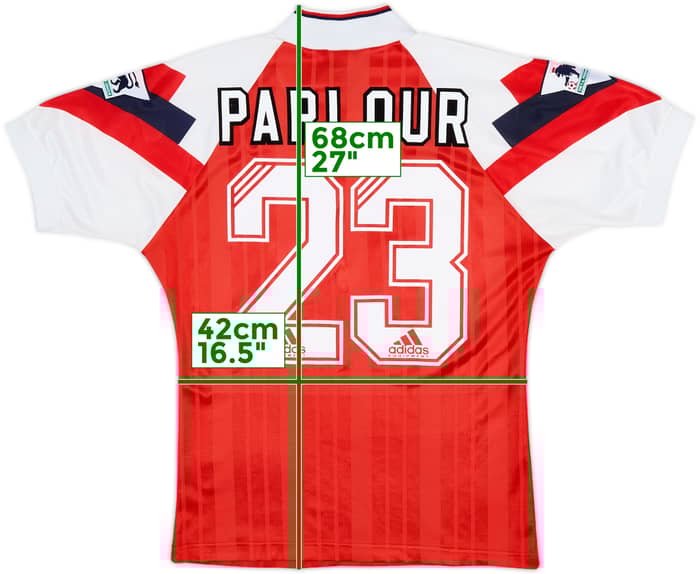 1992-94 Arsenal Home Shirt Parlour #23 - 8/10 - (S)