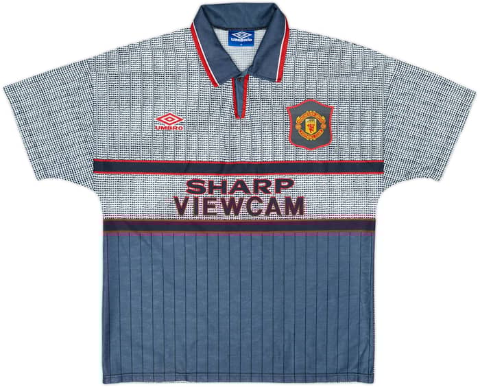 1995-96 Manchester United Away Shirt Cantona #7 - 9/10 - (M)