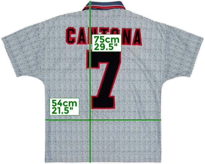 1995-96 Manchester United Away Shirt Cantona #7 - 9/10 - (M)