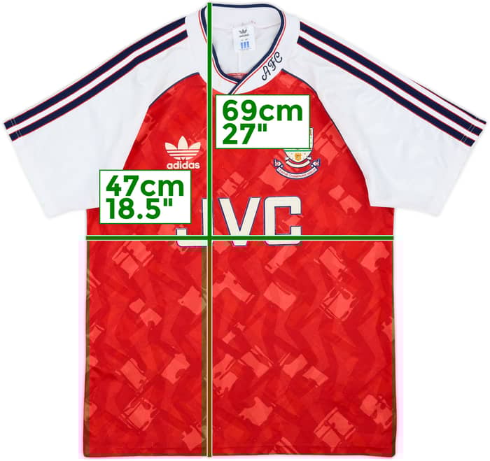 1990-92 Arsenal Home Shirt - 6/10 - (S)