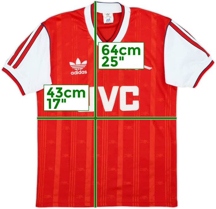 1986-88 Arsenal Home Shirt - 6/10 - (S)