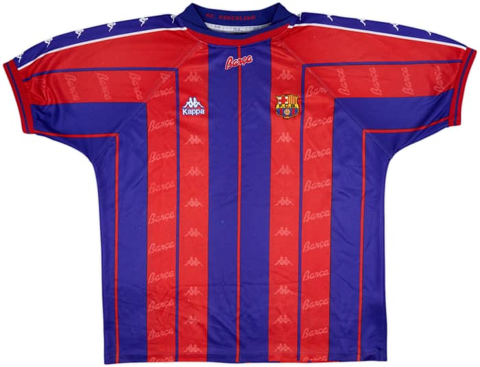 1997-98 Barcelona Home Shirt - 8/10 - (XL)