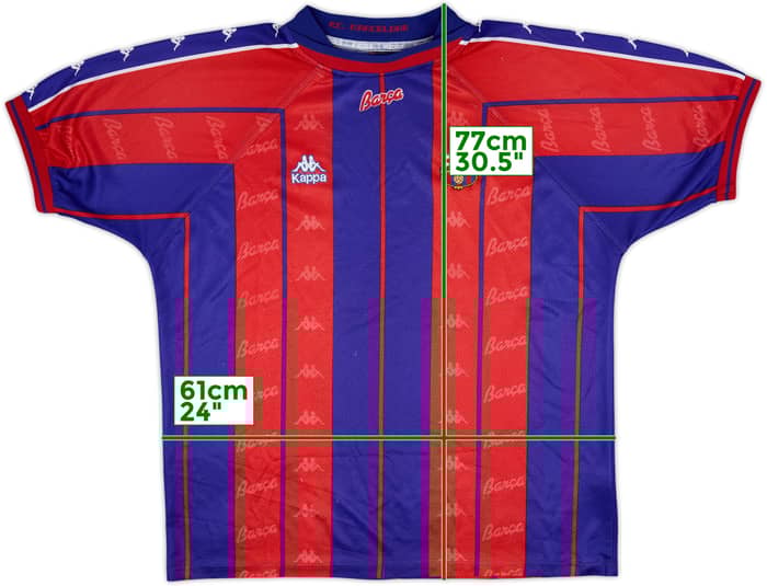 1997-98 Barcelona Home Shirt - 8/10 - (XL)