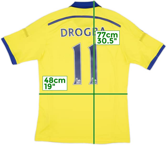 Camiseta de visitante del Chelsea 2014-15 Drogba #11 - 8/10 - (M)