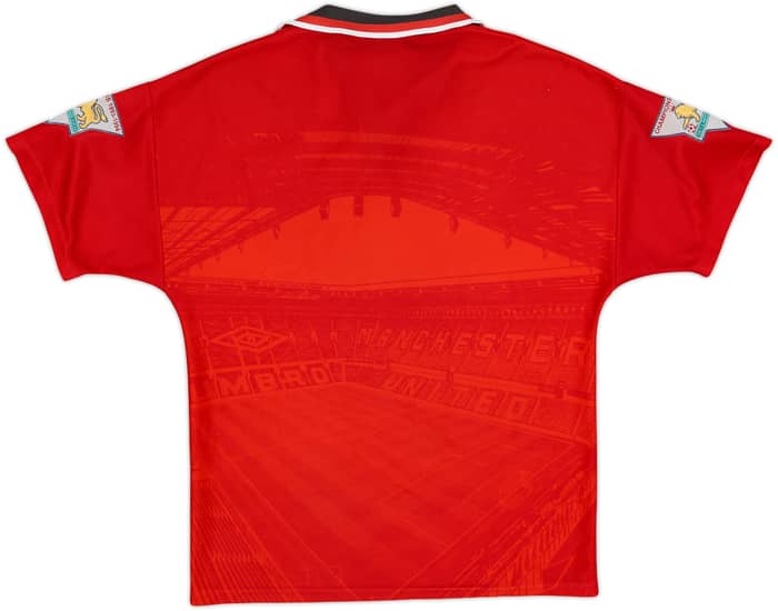 1994-96 Manchester United Home Shirt - 8/10 - (L.Boys)