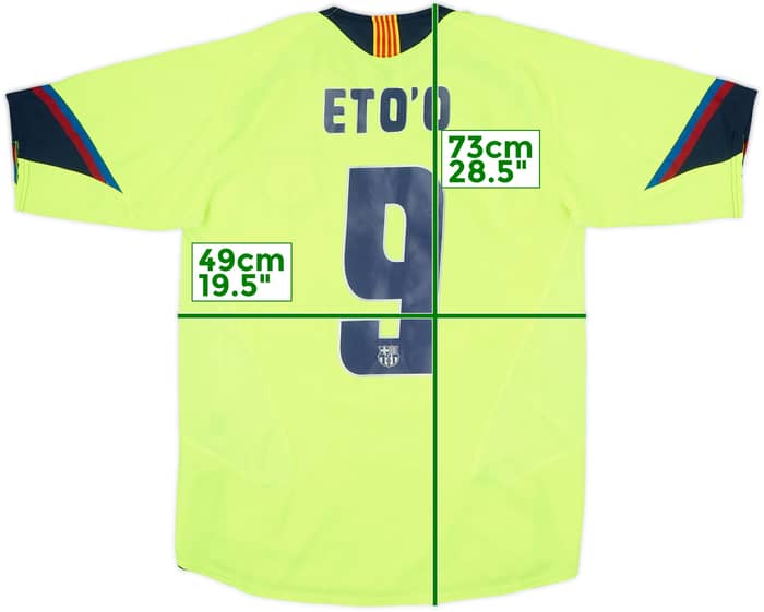 2005-06 Barcelona Away Shirt Eto'o #9 - 9/10 - (S)