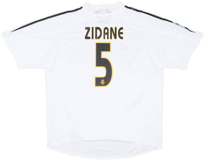 2004-05 Real Madrid Home Shirt Zidane #5 - 8/10 - (L)