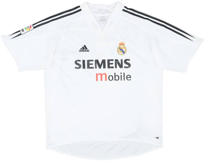 2004-05 Real Madrid Home Shirt Zidane #5 - 8/10 - (L)