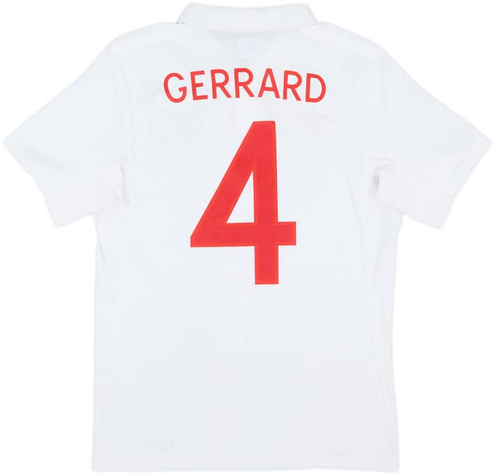 2009-10 England Home Shirt Gerrard #4 - 6/10 - (S)