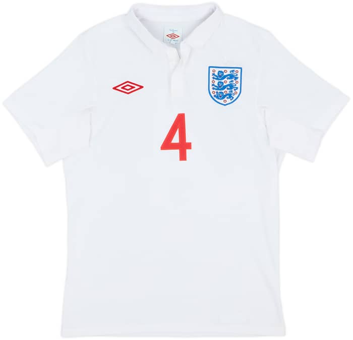 2009-10 England Home Shirt Gerrard #4 - 6/10 - (S)