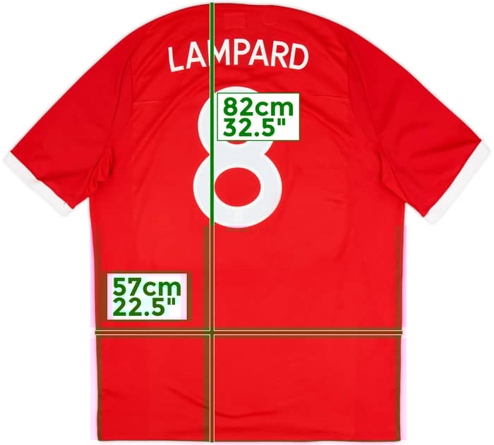 2010-11 England Away Shirt Lampard #8 - 9/10 - (XL)