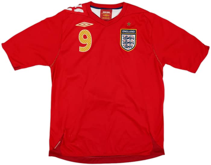2006-08 England Away Shirt Rooney #9 - 6/10 - (L)