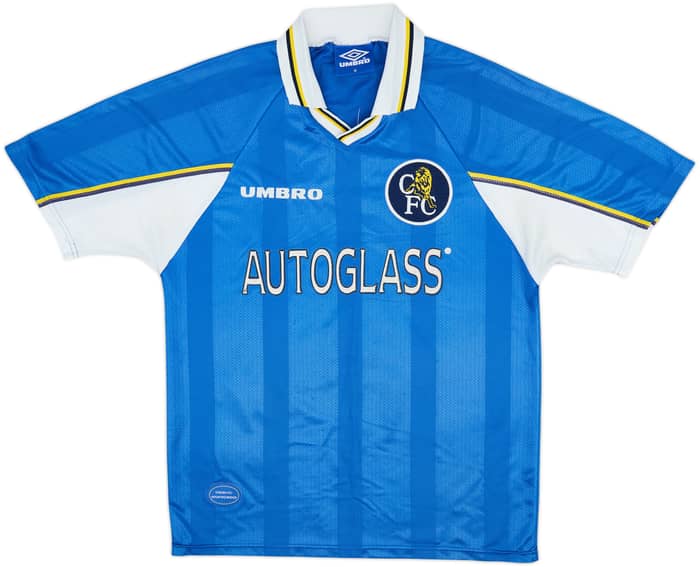 1997-99 Chelsea Home Shirt Zola #25 - 7/10 - (M)