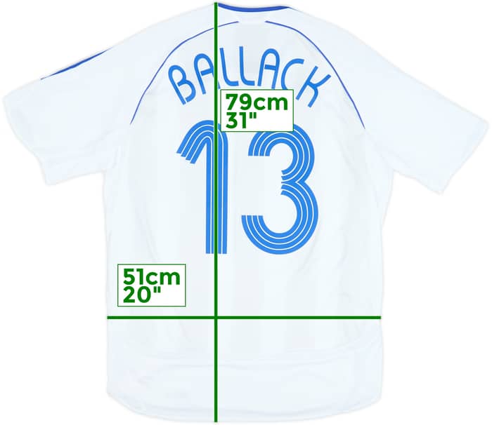 2006-07 Chelsea Away Shirt Ballack #13 - 9/10 - (M)