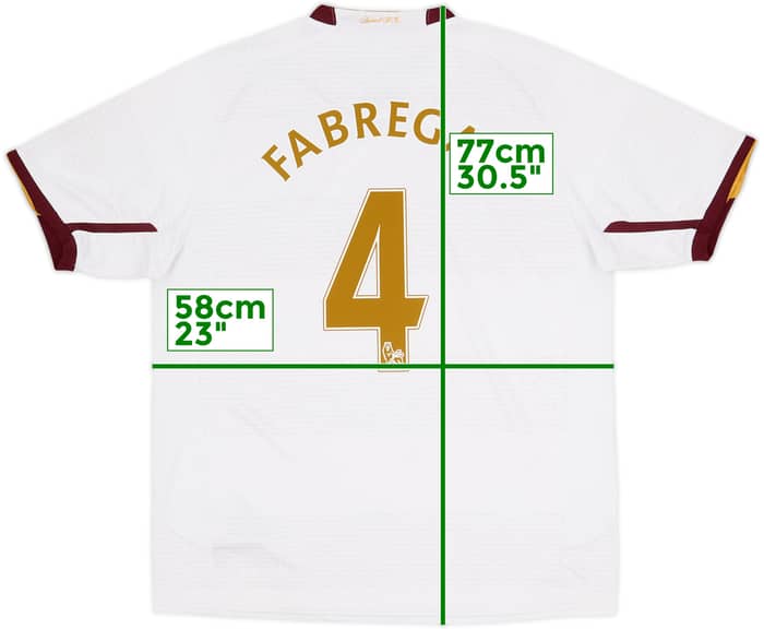 2007-08 Arsenal Camiseta Visitante Fabregas #4 - 8/10 - (L)