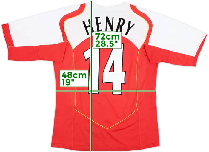 2004-05 Arsenal Home Shirt Henry #14 - 8/10 - (M)