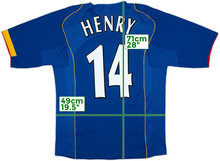 2004-06 Arsenal Away Shirt Henry #14 - 8/10 - (M)