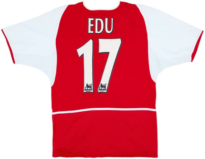 2002-04 Arsenal Home Shirt Edu #17 - 7/10 - (S)