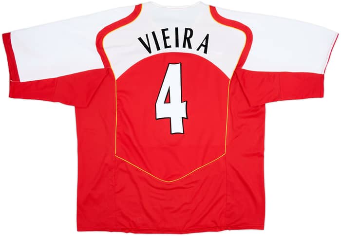 2004-05 Arsenal Home Shirt Vieira #4 - 8/10 - (3XL)