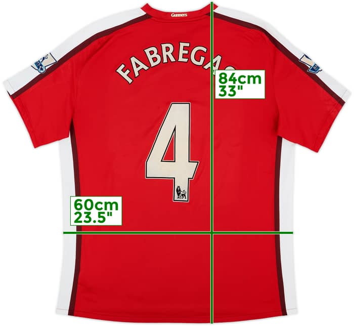2008-10 Arsenal Home Shirt Fabregas #4 - 8/10 - (XXL)