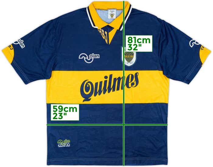 1995-97 Boca Juniors Home Shirt - 6/10 - (L)