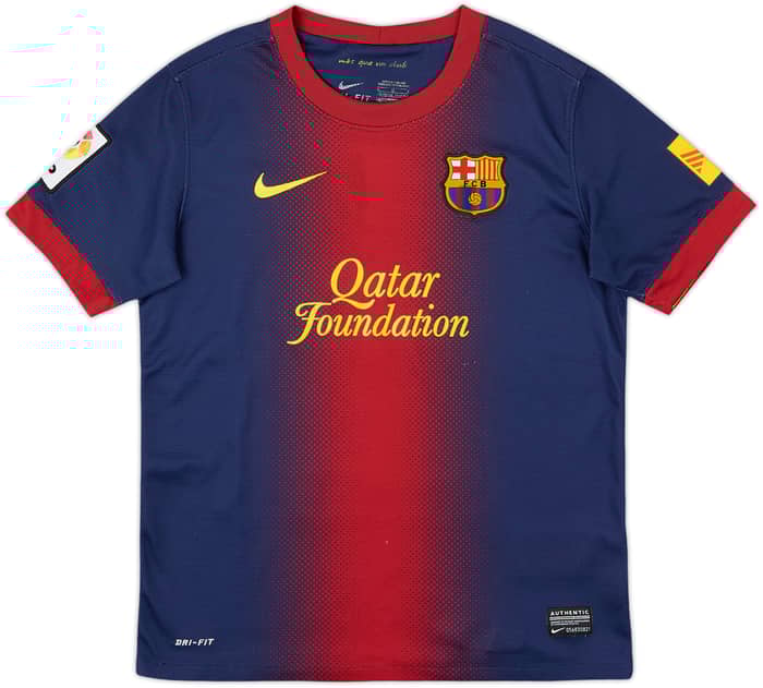 2012-13 Barcelona Home Shirt - 8/10 - (M.Boys)
