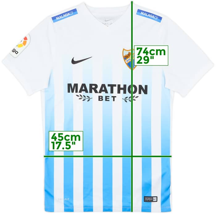 2016-17 Malaga Home Shirt - 8/10 - (S)