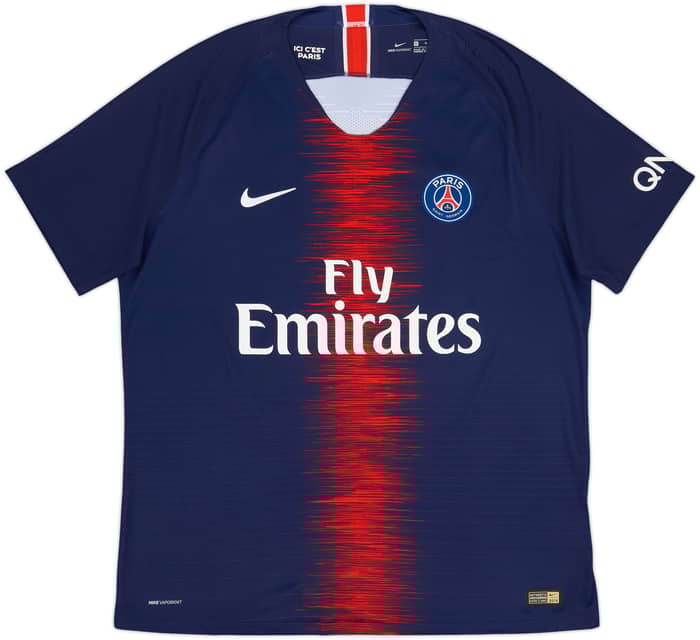 2018-19 Paris Saint-Germain Authentic Home Shirt Mbappe #7 - 10/10 - (XL)