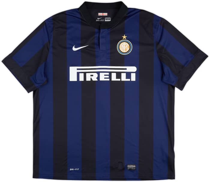 2013-14 Inter Milan Home Shirt Milito #22 - 7/10 - (XXL)