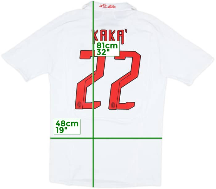 2007-08 AC Milan Away Shirt Kaka #22 - 8/10 - (M)